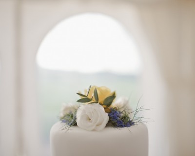 Cake decoration with yellow flowers - Horsham