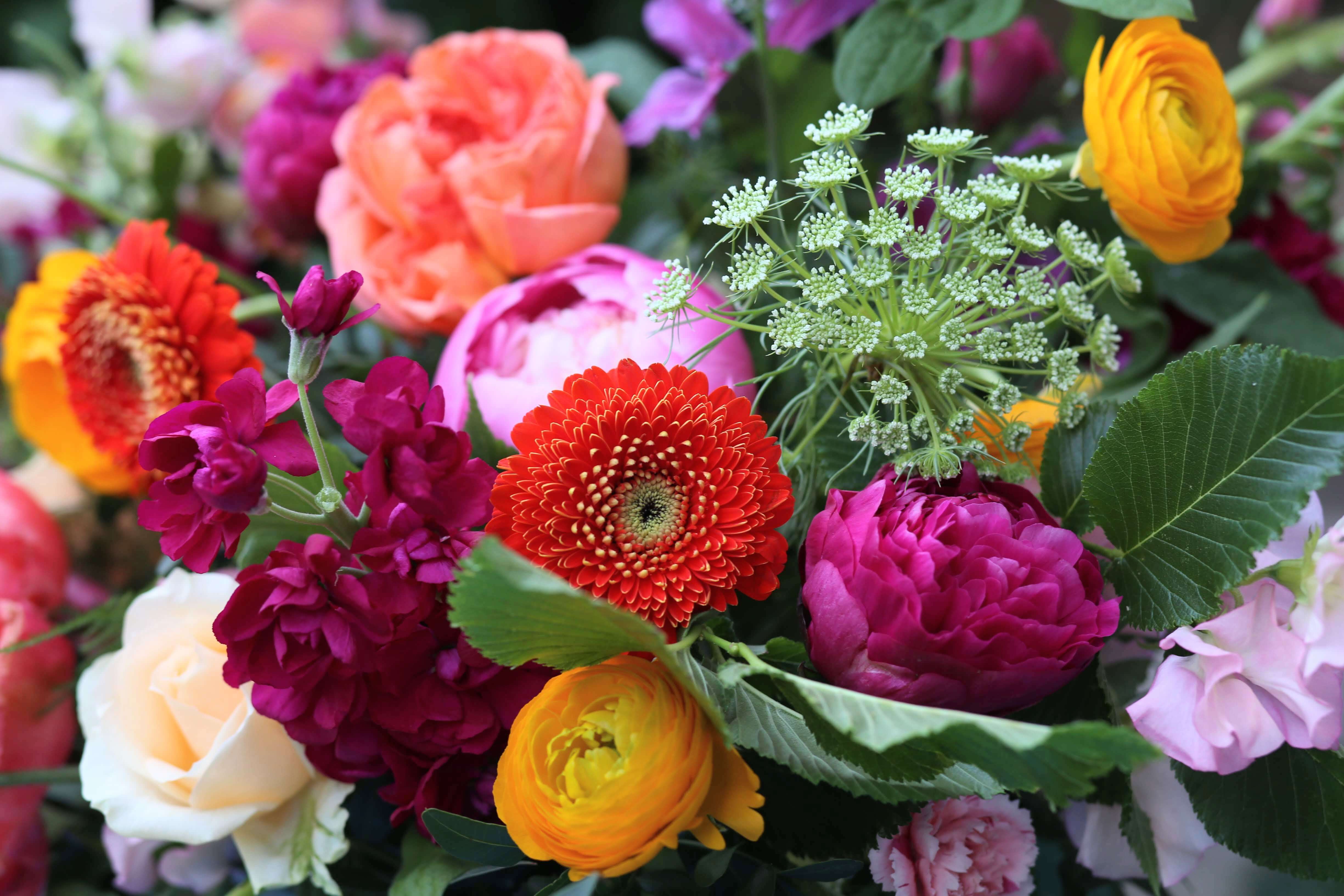 Sussex Wedding florist at Glynde Place, Lewes