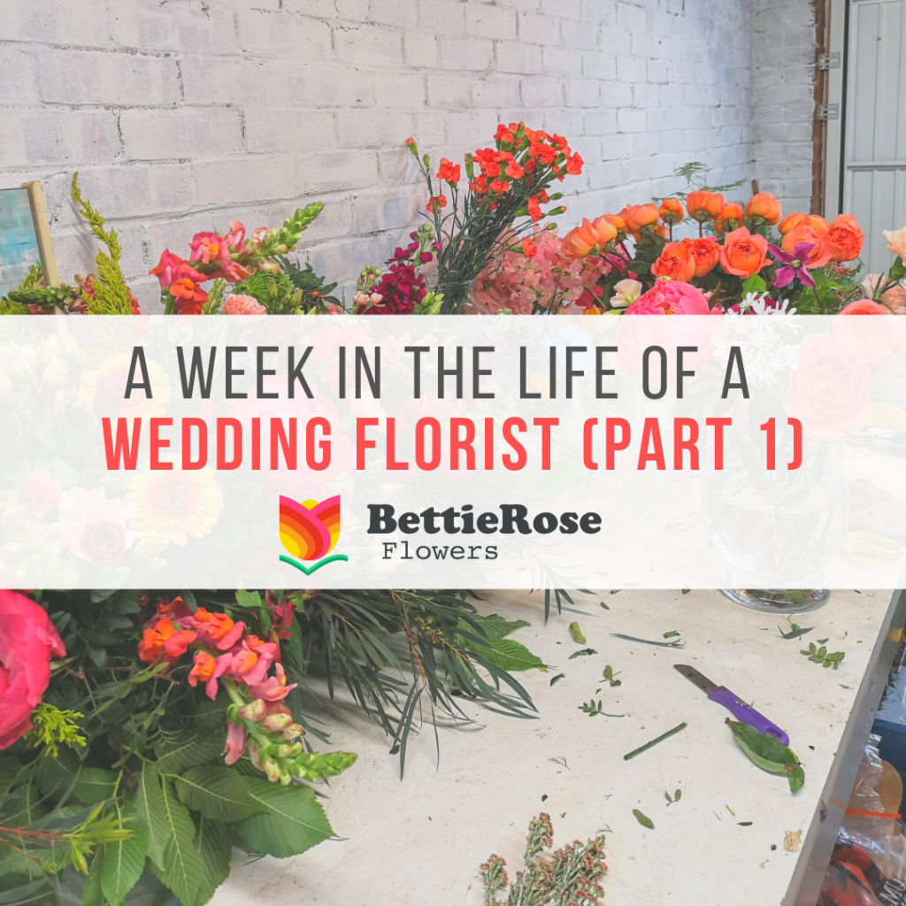 a week int he life of a wedding florist blog post