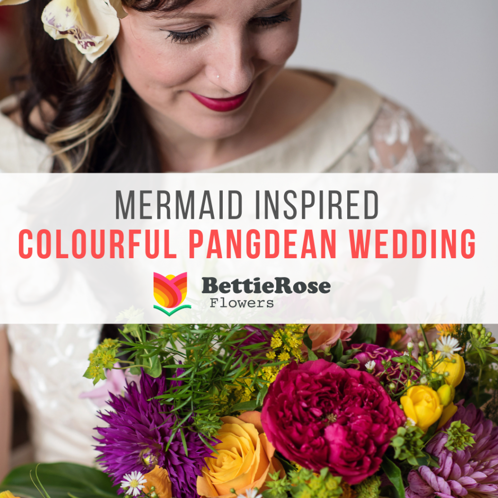 mermaid tiki themed wedding blog post