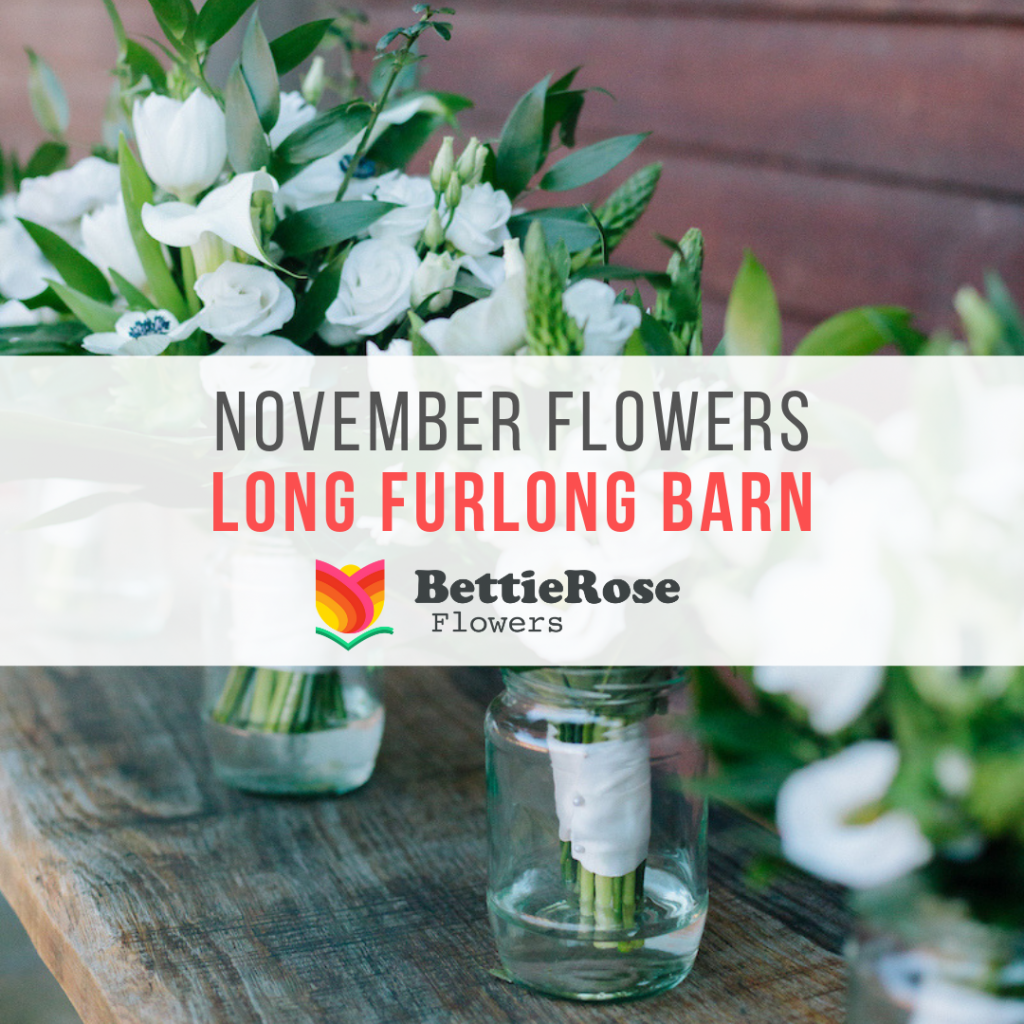 November wedding flowers at Long Furlong Barn Sussex