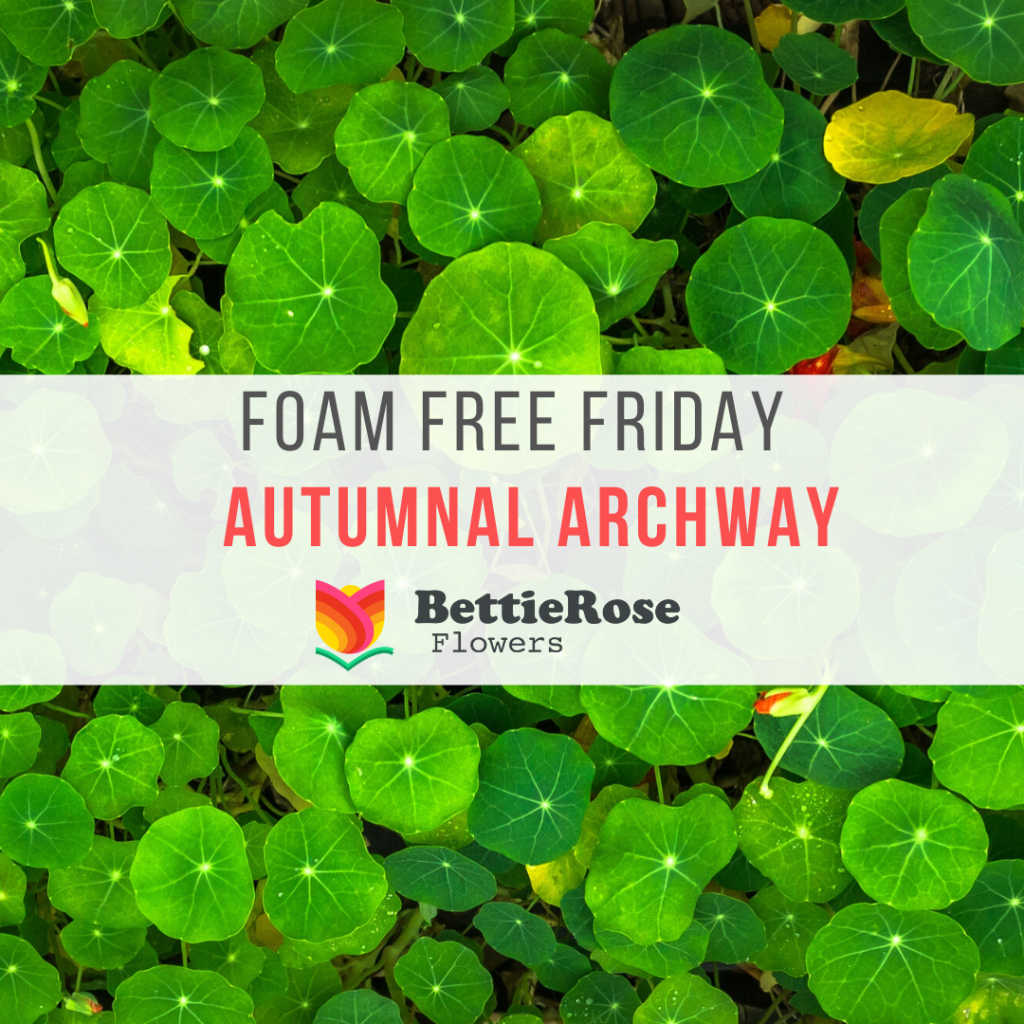 foam free friday, how to make an autumnal wedding archway