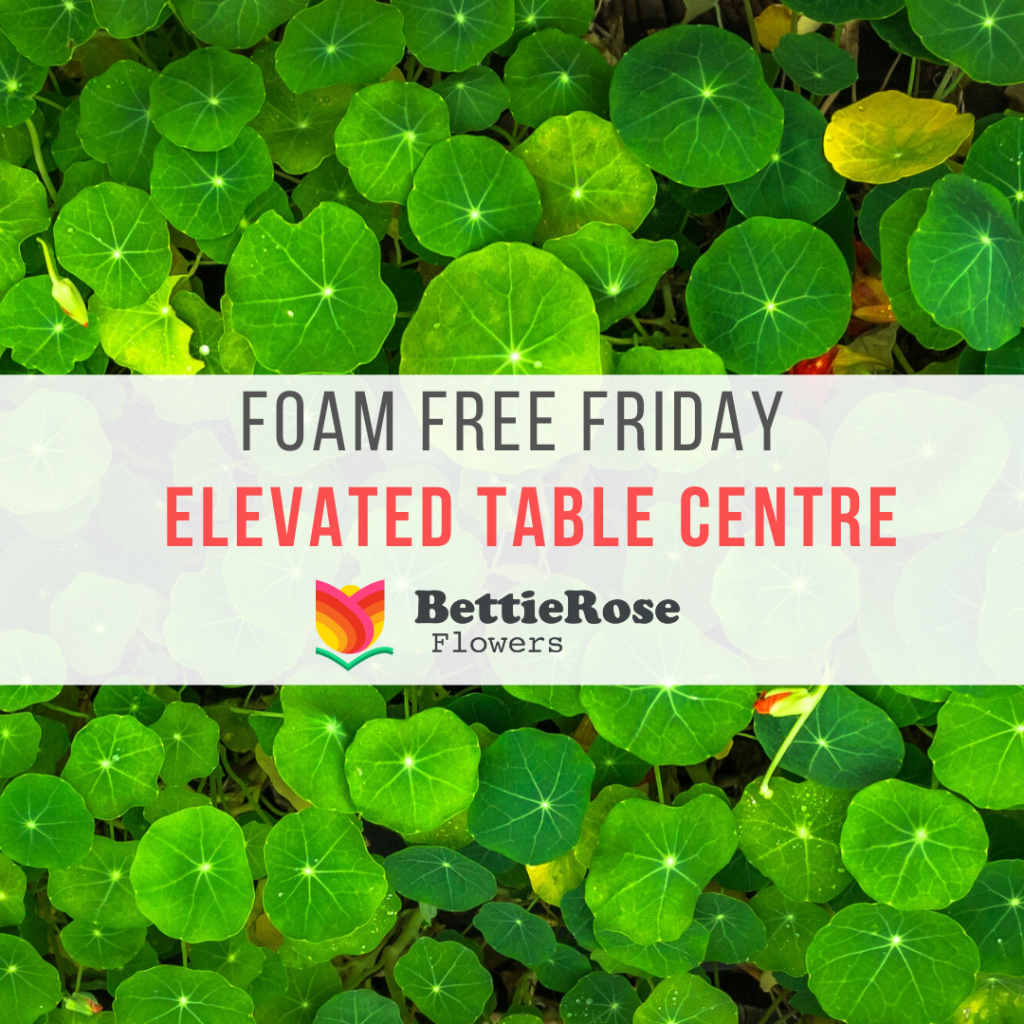 how to make an elevated table centre foam free and eco friendly