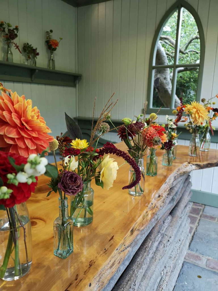 outdoor wedding for two grooms at pangdean barn brighton