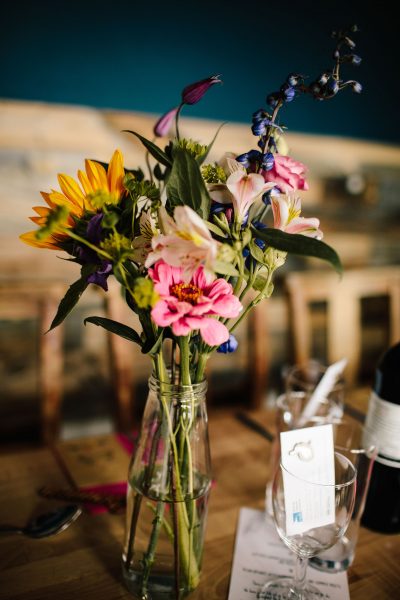 Brighton Music Hall wedding flowers